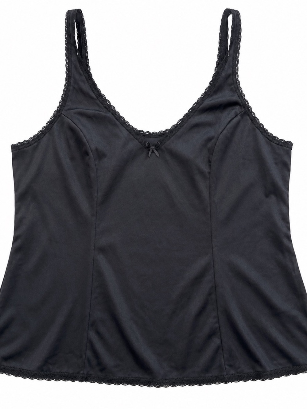 Vanity fair black nylon cami